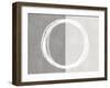 Circle White-Natalie Harris-Framed Art Print