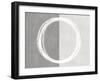 Circle White-Natalie Harris-Framed Art Print