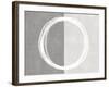 Circle White-Natalie Harris-Framed Art Print