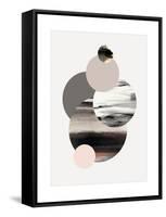 Circles 1-Design Fabrikken-Framed Stretched Canvas