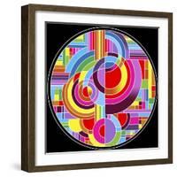 Circles 1-Howie Green-Framed Giclee Print