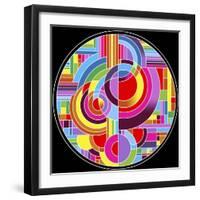 Circles 1-Howie Green-Framed Giclee Print