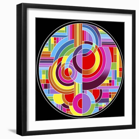 Circles 1-Howie Green-Framed Giclee Print