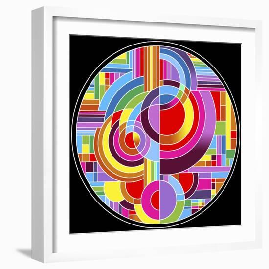 Circles 1-Howie Green-Framed Giclee Print