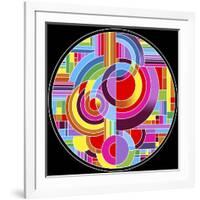 Circles 1-Howie Green-Framed Giclee Print