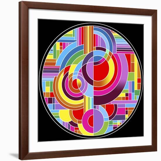 Circles 1-Howie Green-Framed Giclee Print