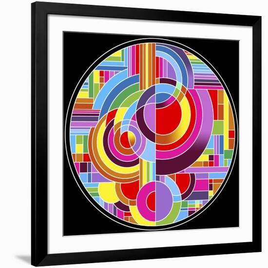 Circles 1-Howie Green-Framed Giclee Print