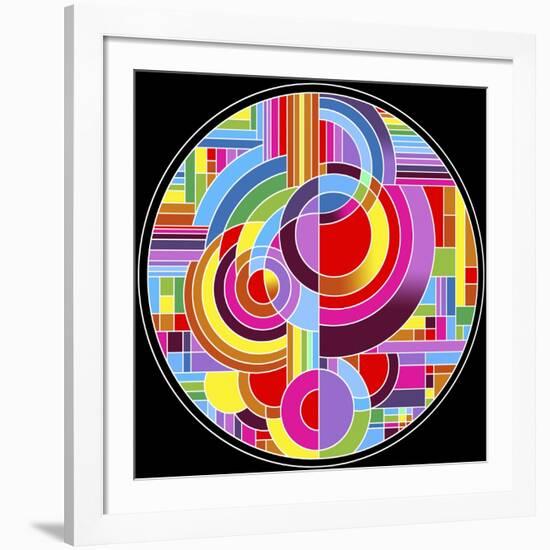 Circles 1-Howie Green-Framed Giclee Print