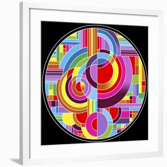 Circles 1-Howie Green-Framed Giclee Print