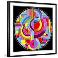 Circles 1-Howie Green-Framed Giclee Print