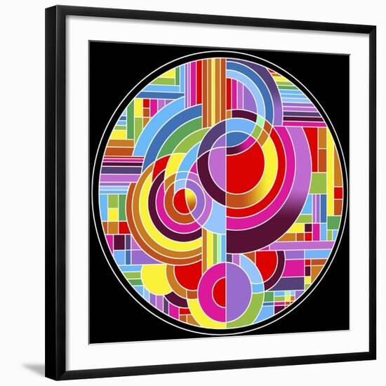 Circles 1-Howie Green-Framed Giclee Print