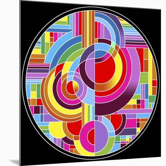 Circles 1-Howie Green-Mounted Giclee Print