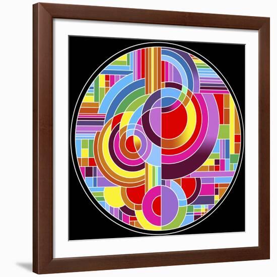 Circles 1-Howie Green-Framed Giclee Print