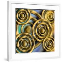 Circles 3D-Art Deco Designs-Framed Giclee Print