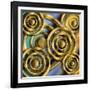 Circles 3D-Art Deco Designs-Framed Giclee Print