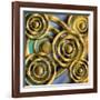 Circles 3D-Art Deco Designs-Framed Giclee Print