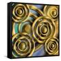 Circles 3D-Art Deco Designs-Framed Stretched Canvas