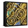 Circles 3D-Art Deco Designs-Framed Stretched Canvas