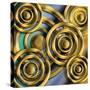 Circles 3D-Art Deco Designs-Stretched Canvas