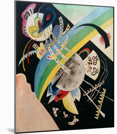 Circles and Black, 1921-Wassily Kandinsky-Mounted Giclee Print