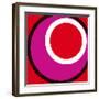 Circles and Colors (Red), 2013-Carl Abbott-Framed Serigraph