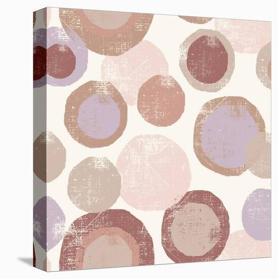 Circles Blush-Wild Apple Portfolio-Stretched Canvas