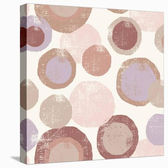 Circles Blush-Wild Apple Portfolio-Stretched Canvas