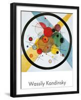 Circles in a Circle-Wassily Kandinsky-Framed Art Print