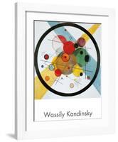 Circles in a Circle-Wassily Kandinsky-Framed Art Print