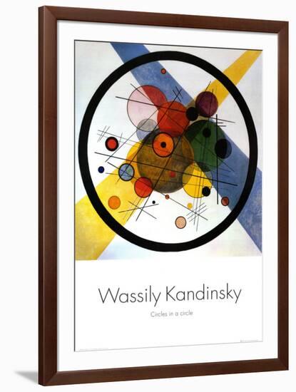 Circles in Circle-Wassily Kandinsky-Framed Art Print