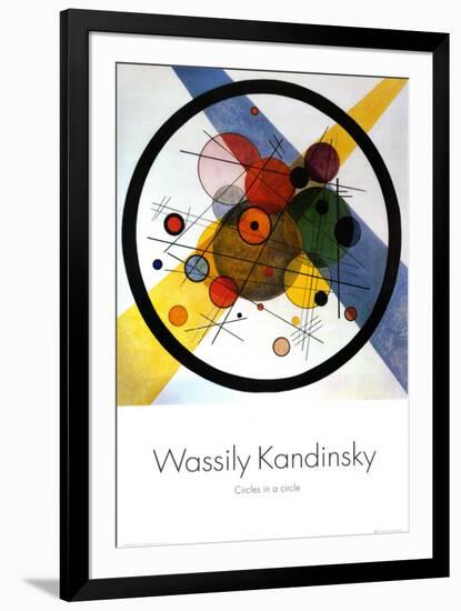 Circles in Circle-Wassily Kandinsky-Framed Art Print