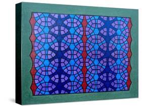 CIRCLES IN HEXAGONAL Grid, 2020 (Acrylic on Hardboard)-Peter McClure-Stretched Canvas