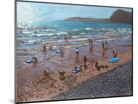 Circles in the Sand, Sidmouth, 2007-Andrew Macara-Mounted Giclee Print