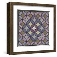 Circles Linked - Plum-Susan Clickner-Framed Giclee Print