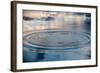 Circles on the Water of a Lake and Sky Reflection-null-Framed Photographic Print