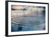 Circles on the Water of a Lake and Sky Reflection-null-Framed Photographic Print