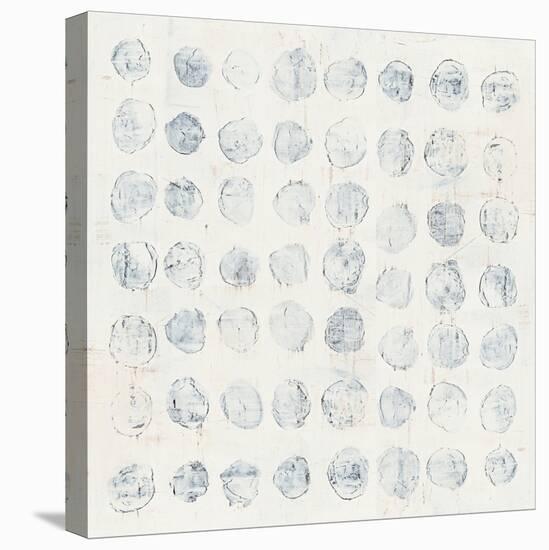 Circles on White-Wild Apple Portfolio-Stretched Canvas