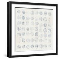 Circles on White-Wild Apple Portfolio-Framed Art Print