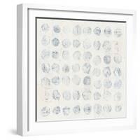 Circles on White-Wild Apple Portfolio-Framed Art Print
