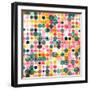 Circles Pattern Retro Background-Reuki-Framed Art Print