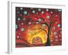 Circles Setting Sun-Megan Aroon Duncanson-Framed Art Print