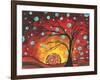 Circles Setting Sun-Megan Aroon Duncanson-Framed Art Print