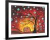 Circles Setting Sun-Megan Aroon Duncanson-Framed Art Print