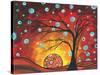 Circles Setting Sun-Megan Aroon Duncanson-Stretched Canvas