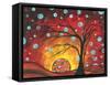 Circles Setting Sun-Megan Aroon Duncanson-Framed Stretched Canvas