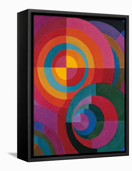 Circles-Johannes Itten-Framed Stretched Canvas