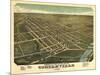 Circleville, Ohio - Panoramic Map-Lantern Press-Mounted Art Print