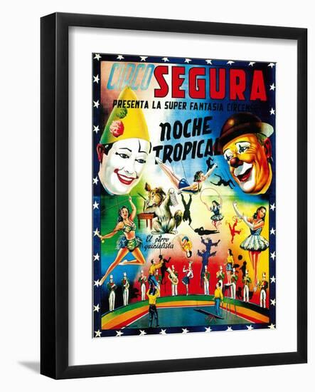 Circo Segura Circus-Lantern Press-Framed Art Print