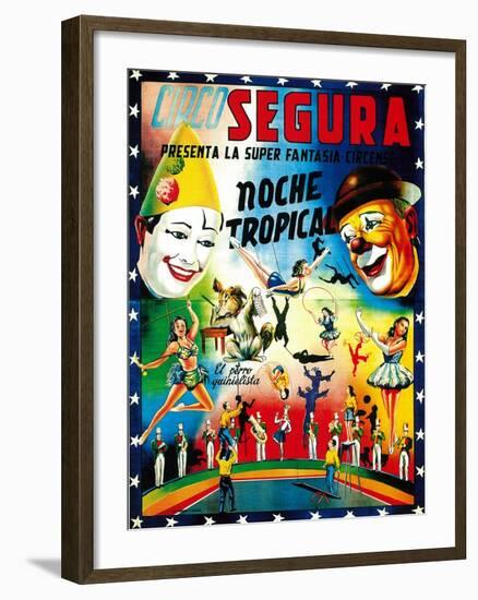 Circo Segura Circus-Lantern Press-Framed Art Print