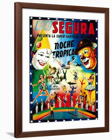 Circo Segura Circus-Lantern Press-Framed Art Print